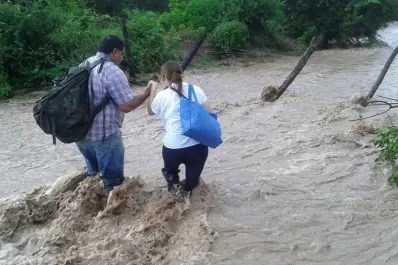 Con la lluvia, volvió el miedo al sur de la provincia