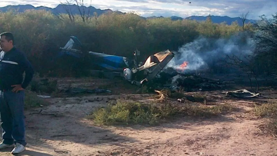 DESTRUIDO. El siniestro se produjo en Villa Castelli, a 300 kilómetros de la capital provincial.