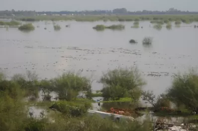 El río Salado comenzó a desbordar y complica a poblaciones de Santiago del Estero