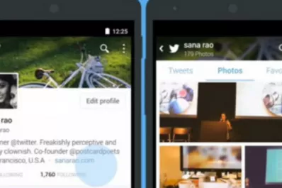Twitter actualiza los perfiles en Android