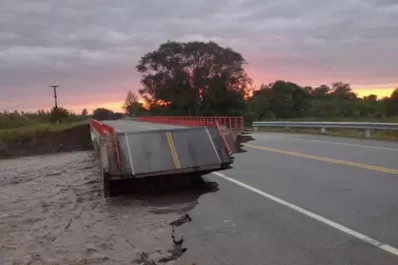 La ruta a Tafí, castigada por la tormenta