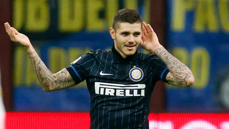 IMPLACABLE. A pesar del mal momento de Inter, Icardi lleva anotados 20 goles en la temporada. ARCHIVO