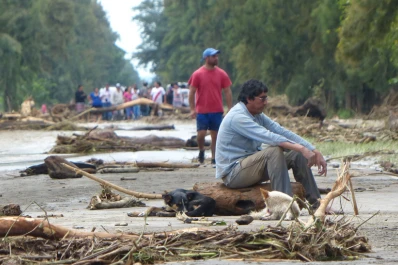 Postales de las inundaciones