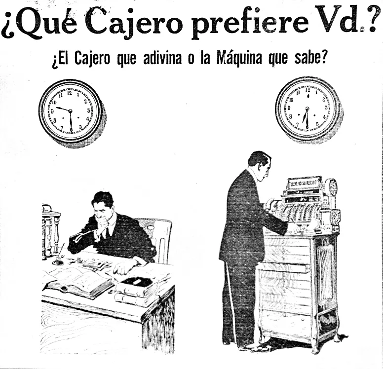 LAS “NATIONAL”. Aviso a toda página en “Caras y Caretas” de 1915, ponderando las ventajas de la caja registradora en las operaciones de venta  la gaceta / archivo