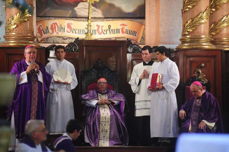 CARDENAL VILLALBA. Ayer, durante la misa en acción de gracias. la gaceta / foto de diego aráoz