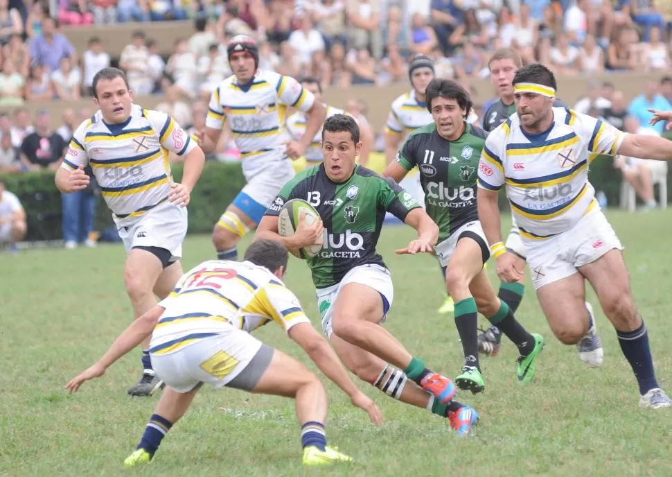 DINÁMICA PURA. Liberados de la presión propia de una final, Lawn Tennis y Tucumán Rugby intentarán mostrar lo mejor de su repertorio en cancha de los “grises”. la gaceta / foto de hector peralta (archivo)