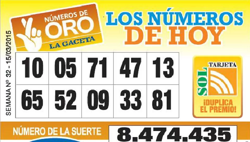 Los Números de Oro de LA GACETA