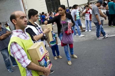 En el centro estalló una “Bomba” solidaria
