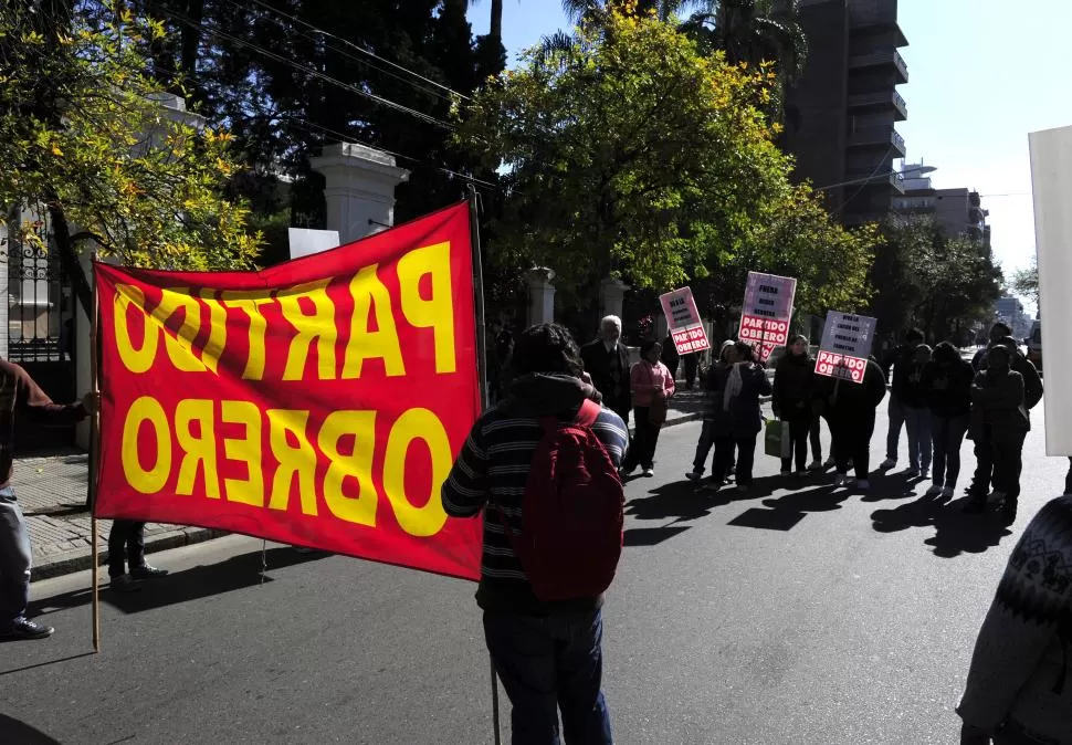 POR LEDO. El PO encabezará una movilización hacia la plaza Independencia. la gaceta / foto de JORGE OLMOS SGROSSO (archivo)