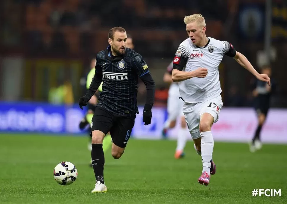 LO HIZO. Palacio anotó para Inter. foto tomada del twitter de @Inter