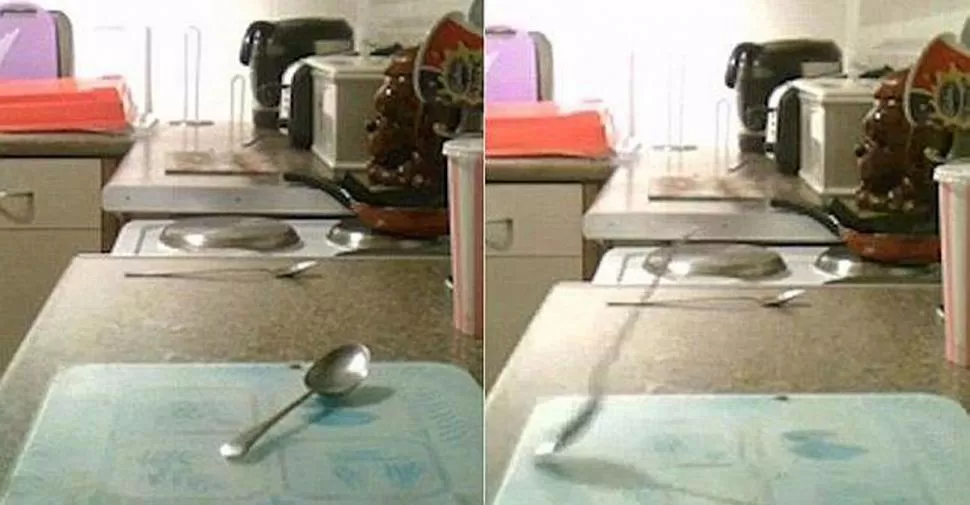 Una mujer filma al supuesto fantasma de su hermano en plena acción