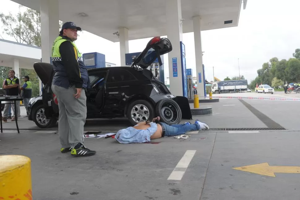 BOCA ABAJO. Sergio Tripolone fue detenido en una estación de servicios. la gaceta / foto de franco vera