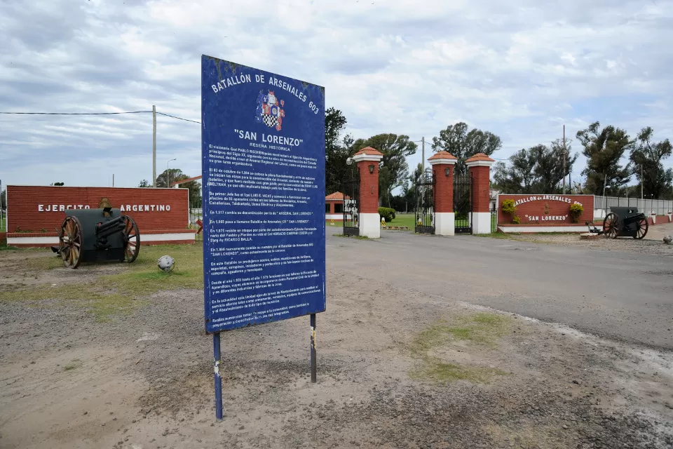 CERRADO. Tras el faltante de municiones el batallón dejó de funcionar. lanacion.com