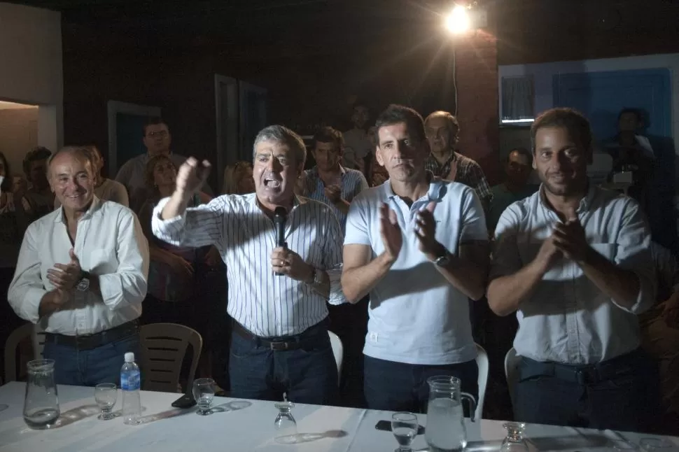 CON EL MASSISMO. José Cano, Gerónimo y Facundo Vargas Aignasse encabezaron un mitin en febrero. la gaceta / foto de Diego Aráoz