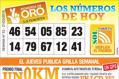 Los Números de Oro de LA GACETA