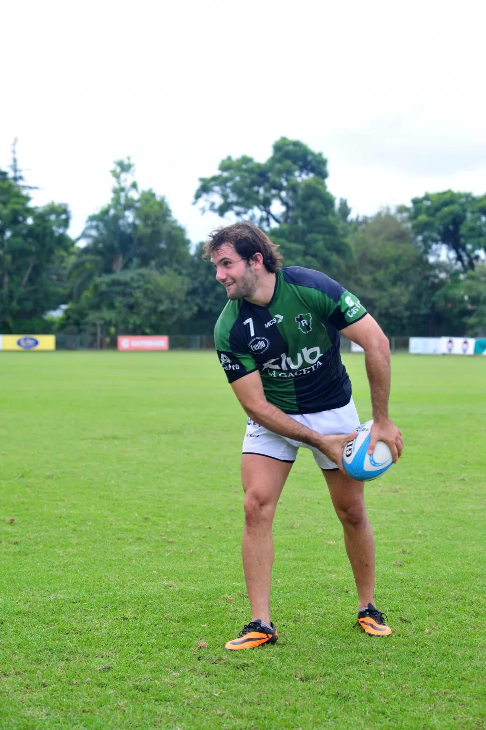 QUIERE GUSTAR. El líder “verdinegro”, Santamarina, desea jugar un buen rugby.  la gaceta / foto de diego aráoz (archivo)