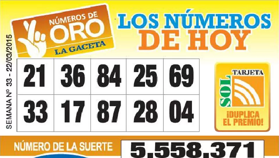 Los Números de Oro de LA GACETA