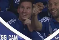 Messi y Mascherano, en la kiss cam