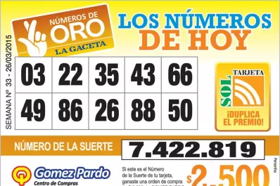 Los Números de Oro de LA GACETA