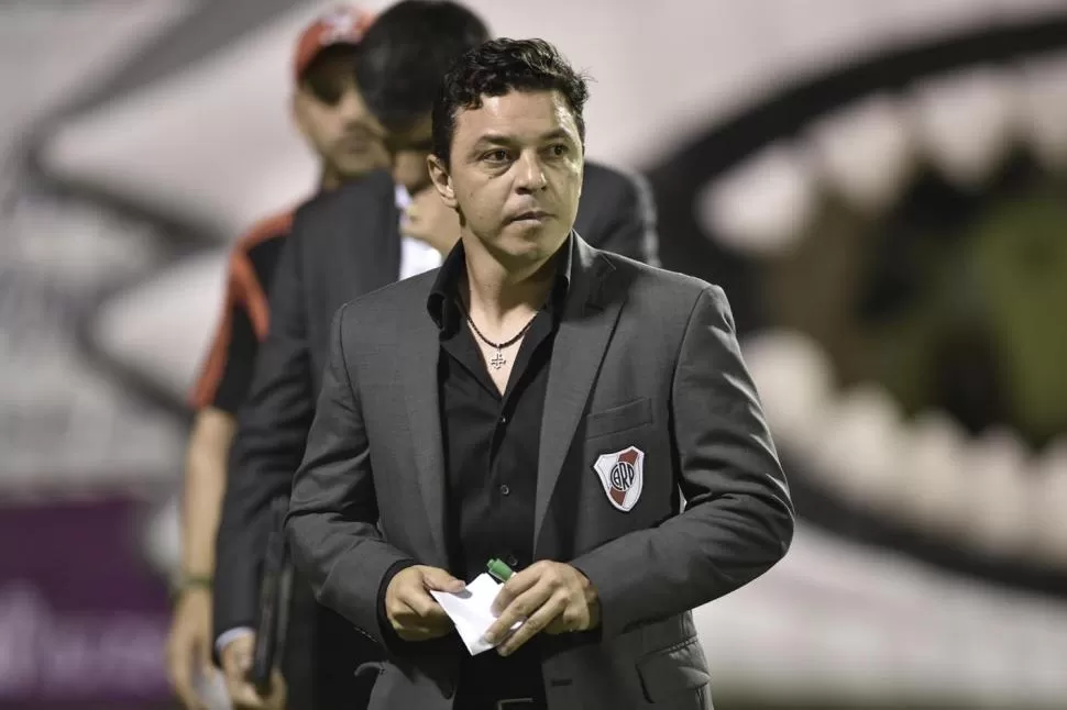 PASÓ EL TEMBLOR. Gallardo está orgulloso del repunte de River. DYN