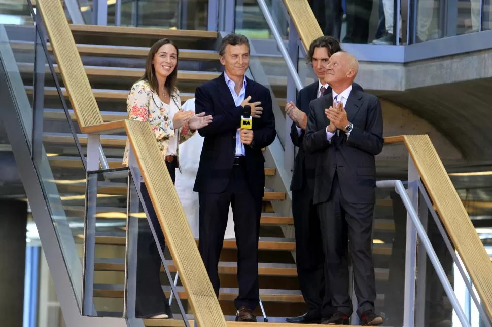 NUEVA SEDE. Macri y María Eugenia Vidal inauguran el moderno edificio. dyn