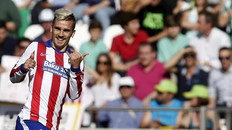 IMPLACABLE. Con 15 goles, el delantero francés Griezmann es el máximo anotador del Aleti. REUTERS