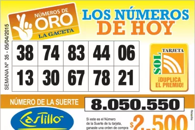 Los Números de Oro de LA GACETA