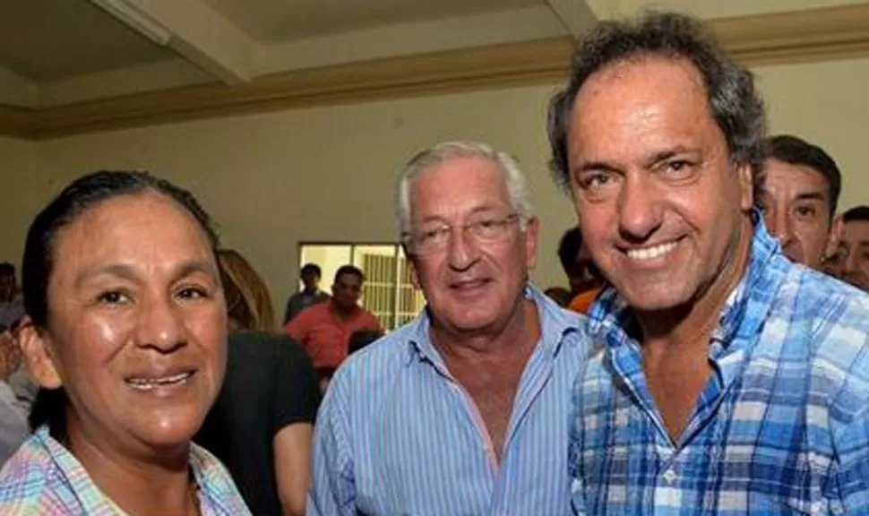 JUNTOS. Sala, Fellner y Scioli. FOTO DE JUJUYALDIA.COM