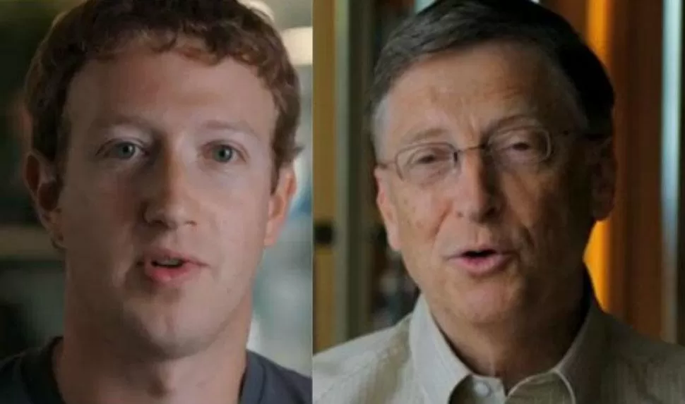 GENIOS. Zuckerberg y Gates dejaron la educación formal. (IMAGEN DE ABC)