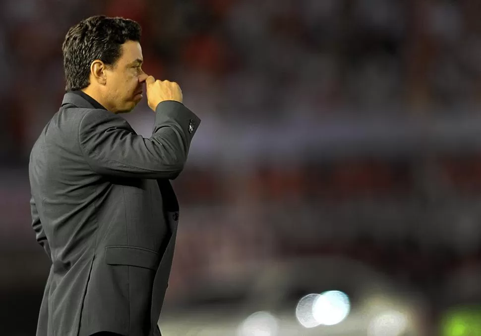 CONFIANZA. “Ahora que venga el que sea, no importa”, señaló Marcelo Gallardo. telam