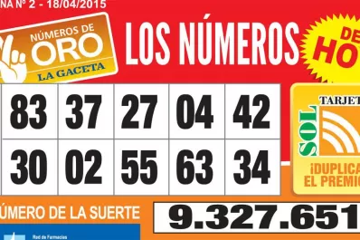 Los Números de Oro de LA GACETA