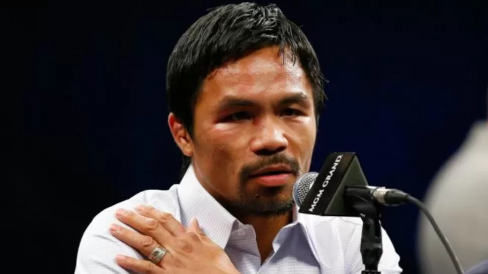 El púgil Manny Pacquiao, ex campeón mundial en seis categoría. ARCHIVO 