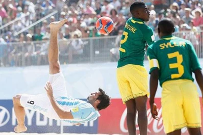 Argentina arrancó con el pie derecho en el Mundial de Fútbol Playa