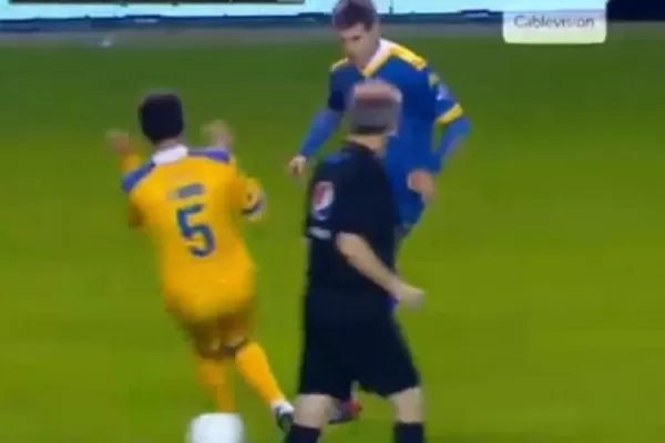 Palermo tiró un caño y Román paró el partido para aplaudirlo