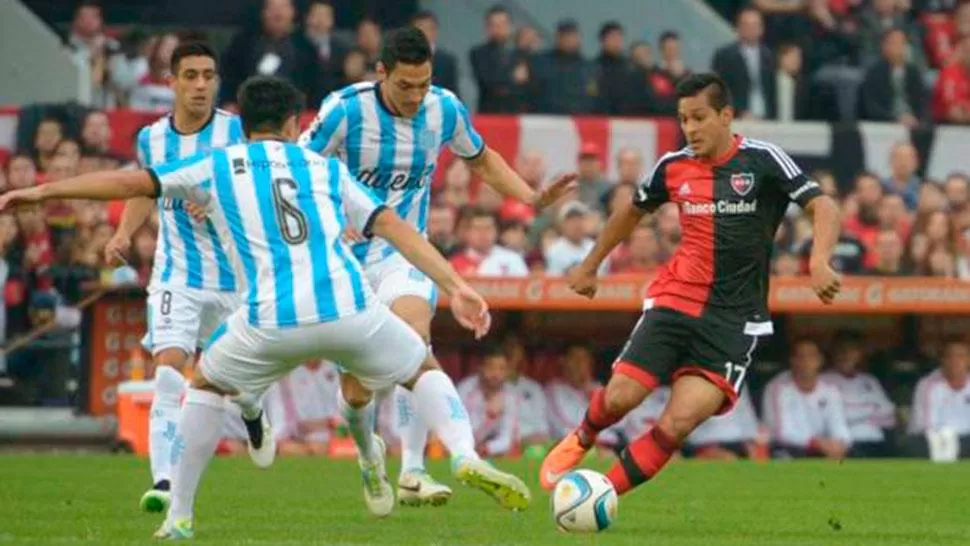 SACÓ VENTAJA. Newell's se puso arriba ante un Racing dormido. (FOTO LA CAPITAL)