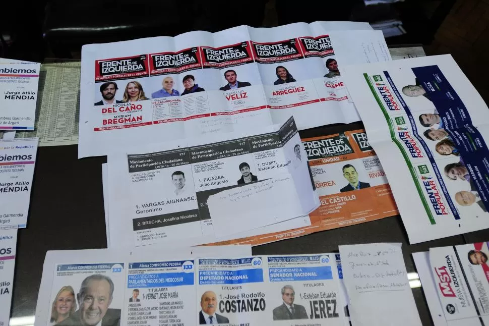 EXPECTATIVA. El órgano electoral federal ya tiene los modelos de voto. La de Vargas Aignasse (centro) fue objetada. la gaceta / foto de analía jaramillo