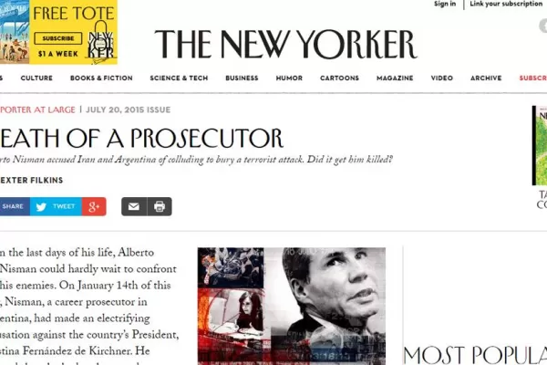 La revista The New Yorker publicó la entrevista exclusiva con Cristina Fernández de Kirchner