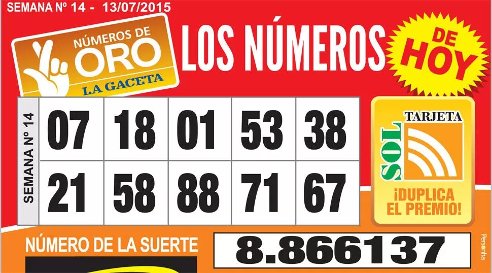 Los Números de Oro de LA GACETA