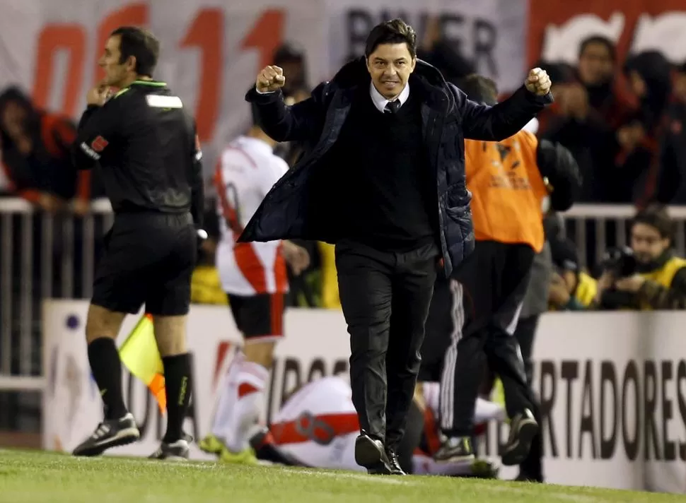 CONFIADO. Marcelo Gallardo confía cada vez más en sus dirigidos. reuters