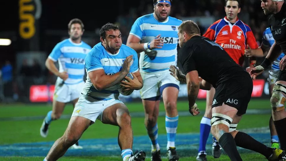 AL MANDO. El platense lideró dos mauls que terminaron en tries del capitán de Los Pumas. FOTO GENTILEZA DE PRENSA UAR