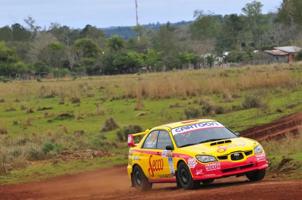 A CUIDARLO. Tomás García Hamilton, líder de la RC2N con Subaru, sabe que son sus rivales los que deben arriesgar. rallyargentino.com.ar