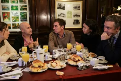 Rodríguez Larreta y Lousteau desayunaron con la prensa