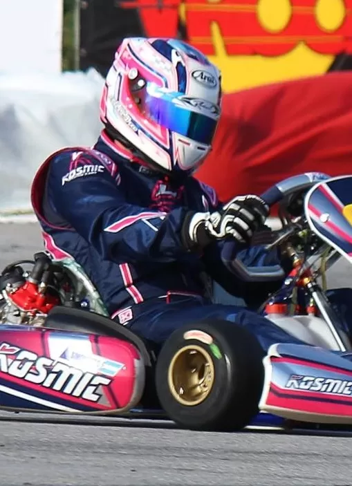 LLEGÓ AL FINAL. Esteban Simonetto corrió en DD2 Master. foto curva1kart