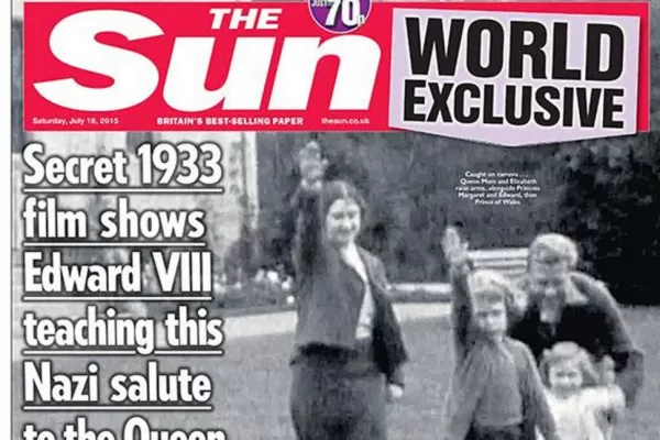 Escándalo en Gran Bretaña por el saludo nazi de la reina Isabel II
