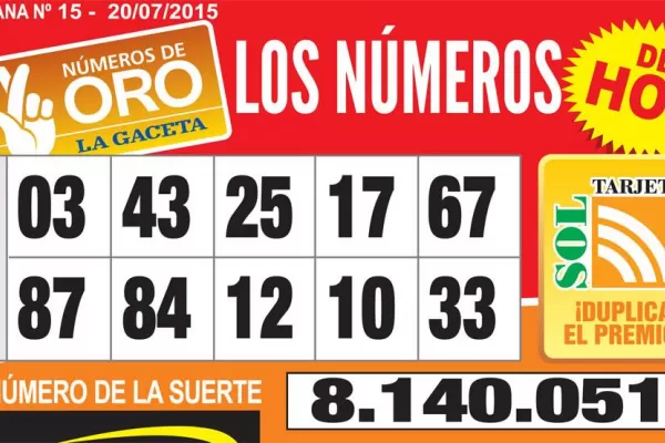 Los Números de Oro de LA GACETA