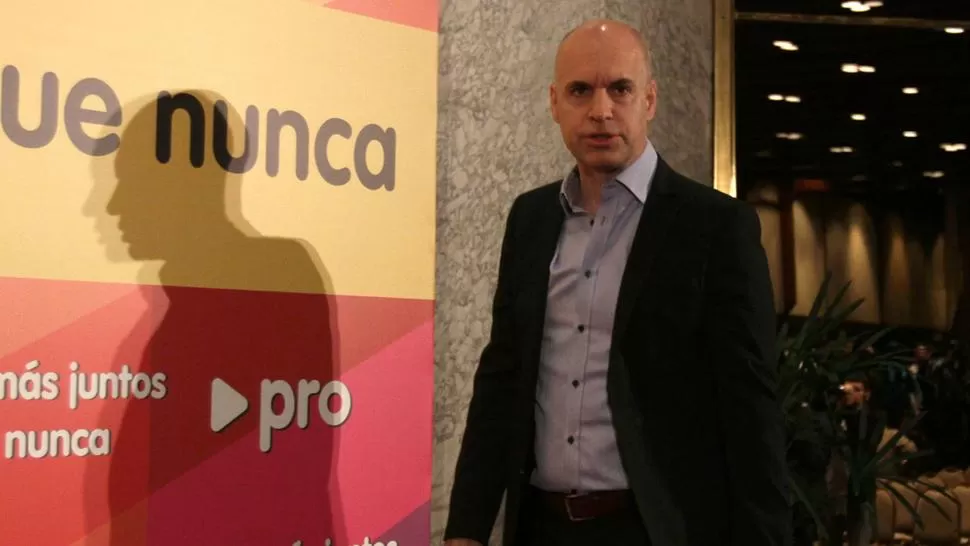 SOLO. Fue llamativa la ausencia de Macri en la reunión de prensa de Larreta dyn