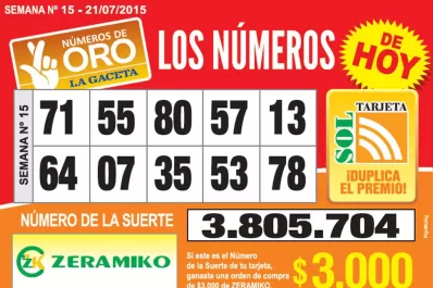 Los Números de Oro de LA GACETA