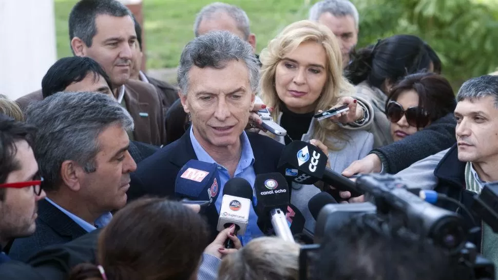 DE VISITA. Mauricio Macri estuvo hoy en Tucumán. 