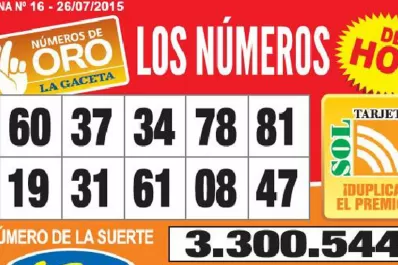 Los Números de Oro de LA GACETA