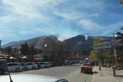 Un incendio de baja intensidad se desató en el cerro Muñoz